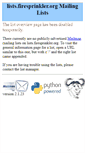 Mobile Screenshot of lists.firesprinkler.org